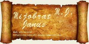 Mijobrat Janus vizit kartica